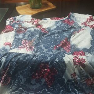 Knee fit and flare pkus size dress